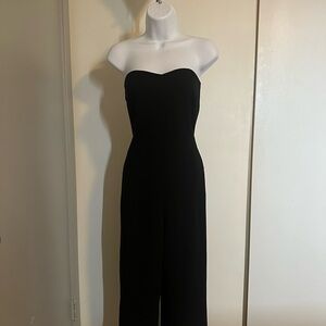 Aritzia Babaton Black Strapless Jumpsuit